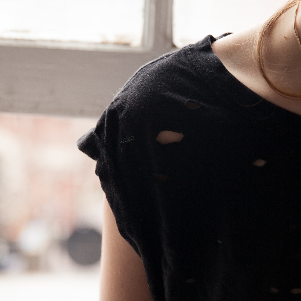 Free People Black Cotton Shirt - Picture 2 of 5